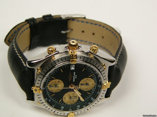 Breitling Colt 1884 stainless steel and gold with leather strap Mod. 81950 WATCHES 2