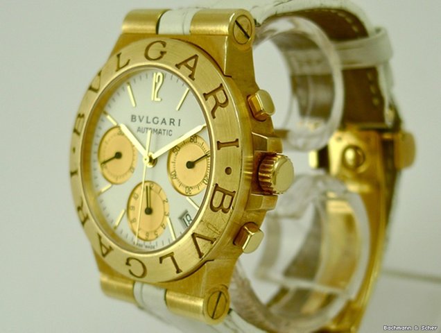 Bulgari Chronograph Automatic, 18k Yellow Gold WATCHES 2