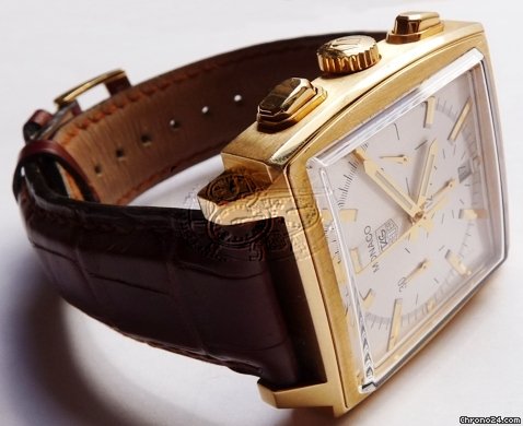TAG Heuer MONACO 18K GOLD CHRONOGRAPH MENS WATCH WATCHES 2