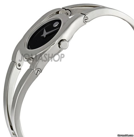 Movado Amorosa Stainless Steel Black Dial Ladies Watch 0606394 WATCHES 2