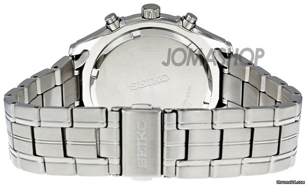 replica Seiko Chronograph Black Dial Silver-tone Mens Watch SNDC37 WATCHES 1