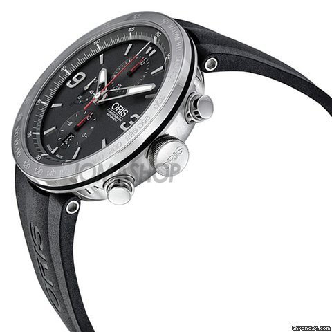 Oris TT1 Chrono Black Rubber Stainless Steel Mens Watch 01 674 7659 4163 07 4 25 06 WATCHES 2