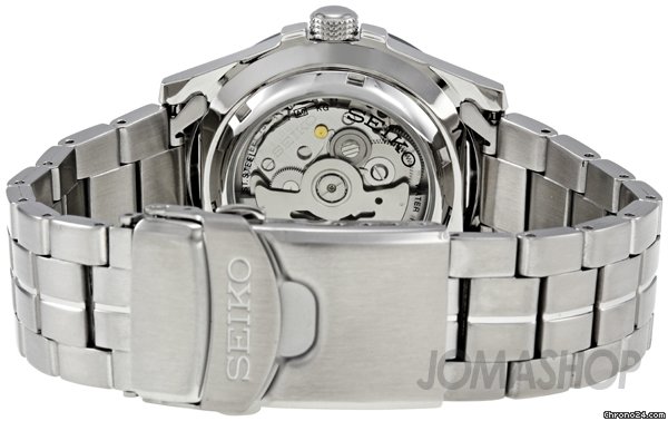 replica Seiko 5 Sport Black Dial Stainless Steel Automatic Mens Watch SNZH99 WATCHES 1