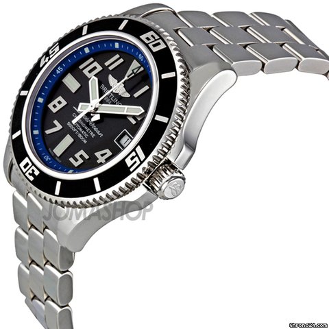 Breitling Superocean Abyss 42 Black Dial Stainless Steel Mens Watch A1736402-BA3 WATCHES 2