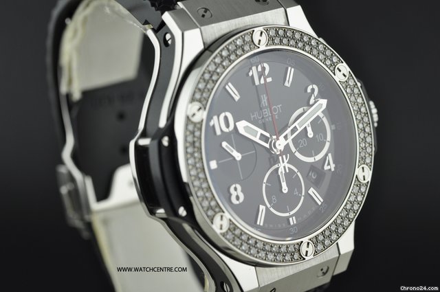 replica Hublot S/S Diamond Bezel Big Bang Chrono B&P 301.SX.130.RX WATCHES 1 