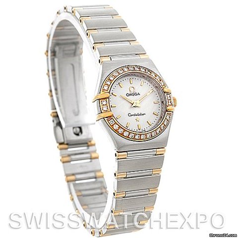 replica Omega Constellation Mini Steel And Gold Diamond Watch WATCHES 1