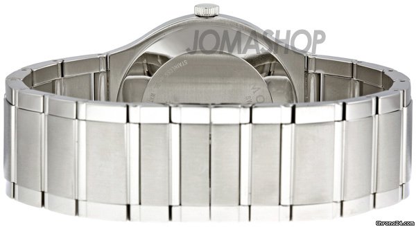 replica Movado Quadro Black Dial Stainless Steel Mens Watch 0606478 WATCHES 1