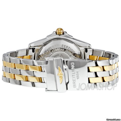 replica Breitling Galactic 32 Blue Stainless Steel and Gold Ladies Watch B71356L2-C812TT WATCHES 1