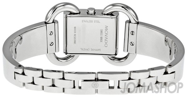 replica Movado Linio Stainless Steel Black Dial Ladies Watch 0606471 WATCHES 1