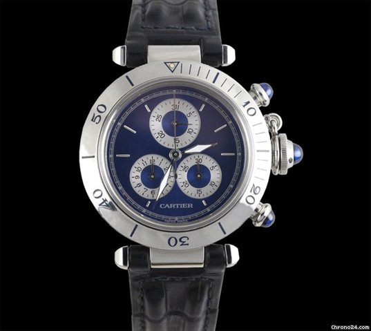 Cartier Pasha 36mm Chronograph SS WATCHES 2