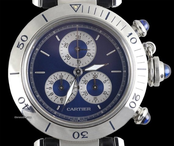 replica Cartier Pasha 36mm Chronograph SS WATCHES 1