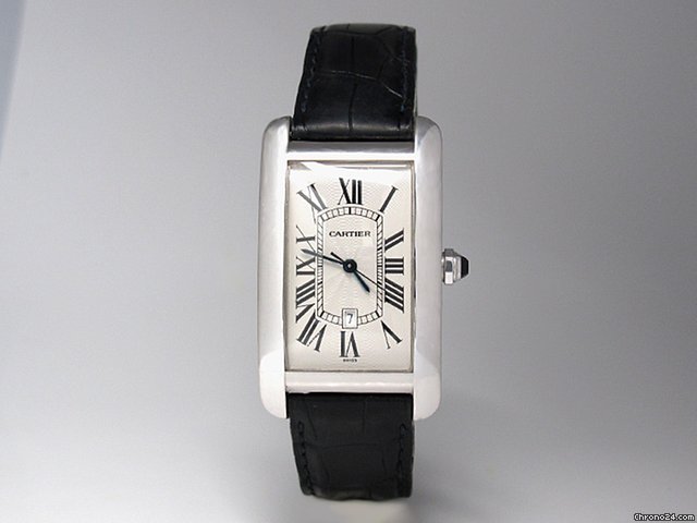 Cartier TANK AMERICAINE LARGE in 750/18K Wei gold WATCHES 2