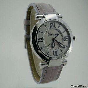 replica Chopard NEW MODEL iMPERiALE STEEL & LEATHER WATCHES 1