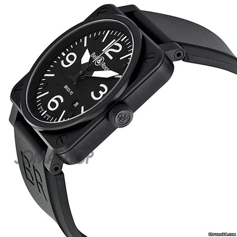 Bell & Ross Carbon Automatic Black Dial Stainless Steel Mens Watch BR0392-BL-CA WATCHES 2