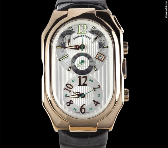 Philip Stein Prestige Oversize 18k Rose Gold Chronograph WATCHES 2