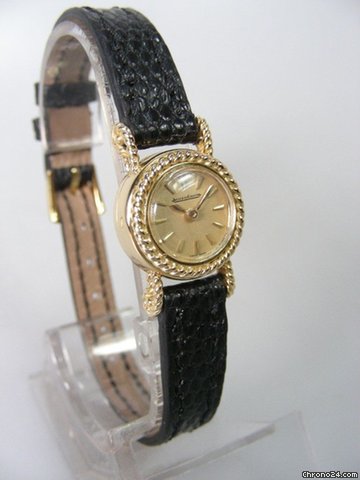 replica Jaeger-LeCoultre Chaines lady vintage en or jaune/cuir WATCHES 1