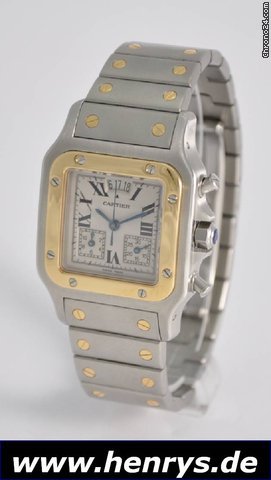 replica Cartier Santos Chronoflex Perpetual Date WATCHES 1