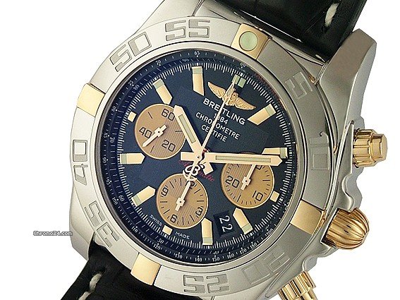 Breitling Chronomat B01 Stahl/Rosegold Krokoarmband 44mm WATCHES 2