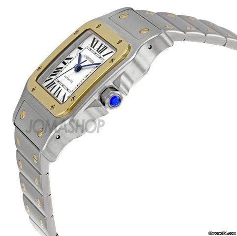 Cartier Santos Galbee 18kt Yellow Gold and Steel XL Mens Watch W20099C4 WATCHES 2