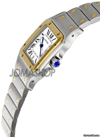 Cartier Santos Two-Tone 18kt Yellow Gold and Steel Mens Watch W20011C4 WATCHES 2