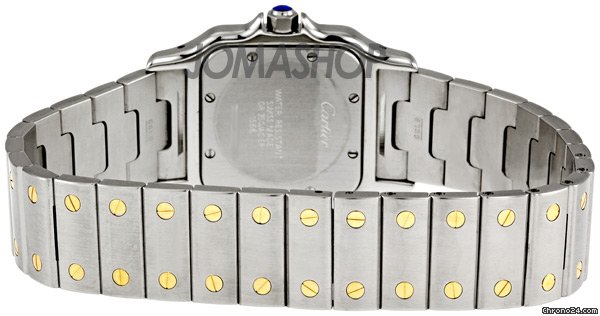 replica Cartier Santos Two-Tone 18kt Yellow Gold and Steel Mens Watch W20011C4 WATCHES 1