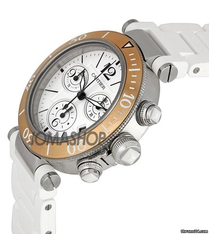Cartier Pasha Seatimer Chronograph Ladies Watch W3140004 WATCHES 2