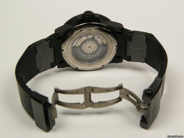 replica Ulysse Nardin Black Ocean Monaco steel and rubber limited edition WATCHES 1