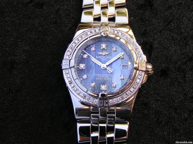 Breitling Starliner MOP mit Brillantl¨¹nette blaues ZB WATCHES 2