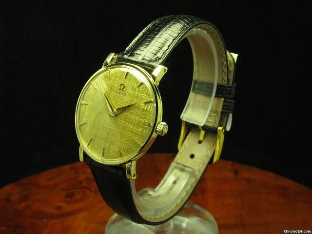 Omega 18kt 750 Gold Handaufzug Herrenuhr Besonderes Zifferblatt Kaliber 511 WATCHES 2