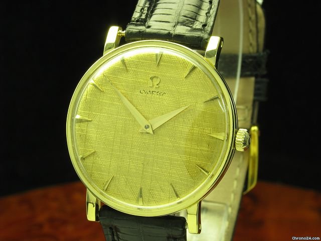 replica Omega 18kt 750 Gold Handaufzug Herrenuhr Besonderes Zifferblatt Kaliber 511 WATCHES 1