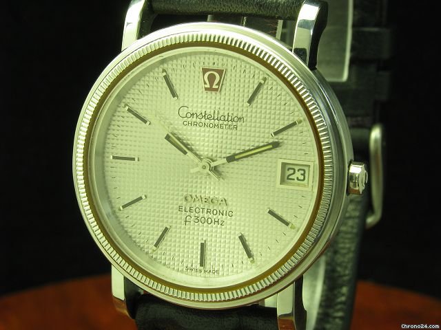 replica Omega Constellation Electronic Edelstahl Herrenuhr Inkl. Box / Ref 198.0022 WATCHES 1