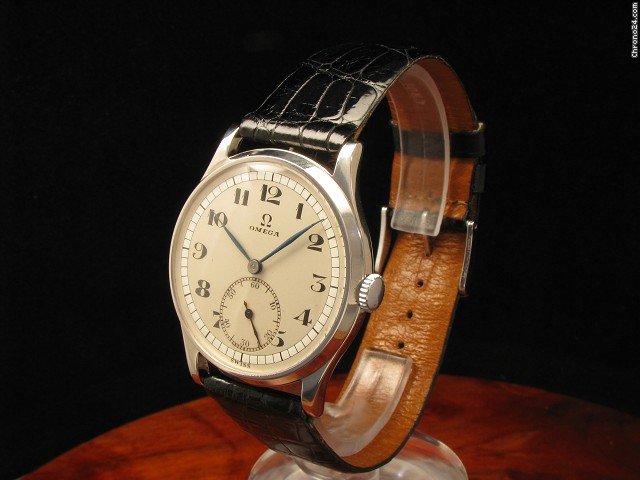 Omega Edelstahl Herrenuhr Mit Kleiner Sekunde / Handaufzug WATCHES 2