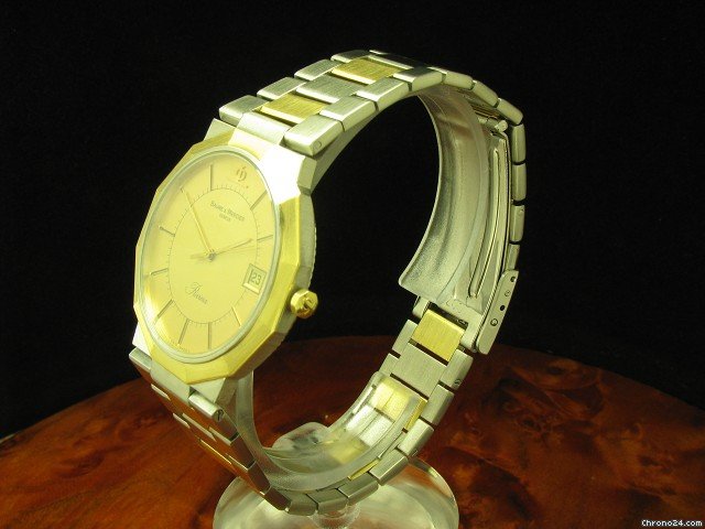 replica Baume & Mercier & Riviera 18kt. Gold/ Edelstahl Herrenuhr WATCHES 1