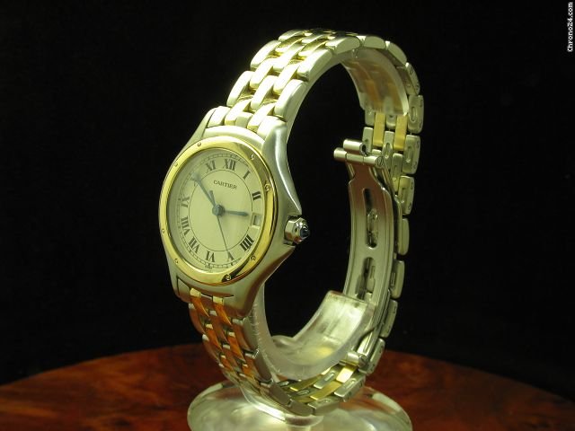Cartier Panthere Cougar 18kt Gold / Edelstahl Damenuhr WATCHES 2
