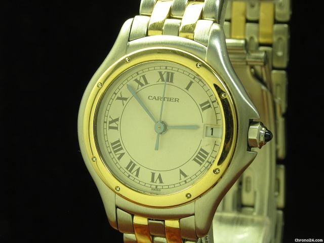 replica Cartier Panthere Cougar 18kt Gold / Edelstahl Damenuhr WATCHES 1