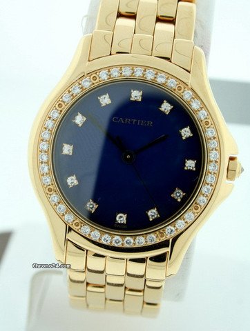replica Cartier Cougar Yellow Gold Pre-owned WATCHES 1