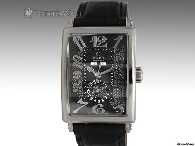 Gevril Avenue of Americas Triple Date Moonphase Automatic XL - Special Edition 500 Pieces - 34mm Stainless Steel - Ref 5031 - Boxes/Papers 100% Complete WATCHES 2