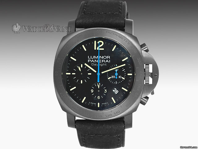 Panerai PAM 363 M Chronograph Daylight PVD/DLC - Midnight in Buenos Aires - 44mm Black PVD/DLC Coated Special Limited Edition 85 Pieces - Ultra Rare WATCHES 2