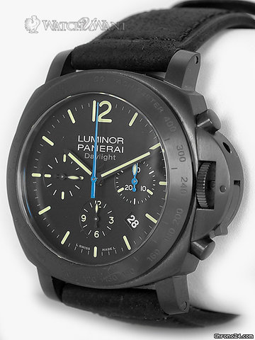replica Panerai PAM 363 M Chronograph Daylight PVD/DLC - Midnight in Buenos Aires - 44mm Black PVD/DLC Coated Special Limited Edition 85 Pieces - Ultra Rare WATCHES 1