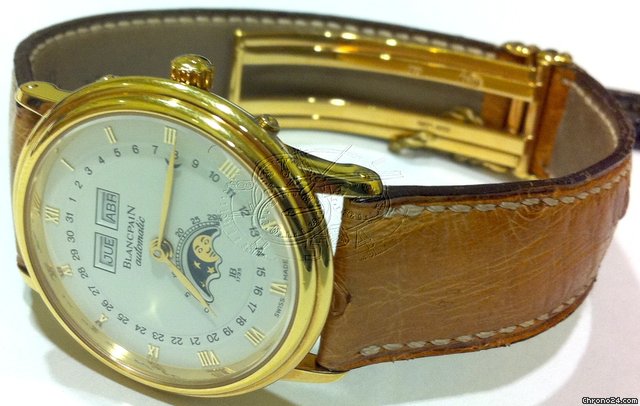 Blancpain VILLERET TRIPLE DATE MOONPHASE 18K GOLD MENS WATCH WATCHES 2