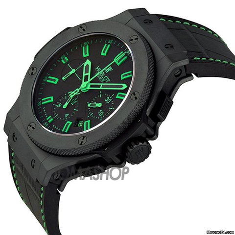 Hublot All Black and Green Carat Mens Watch 301CI1190GRABG11 WATCHES 2