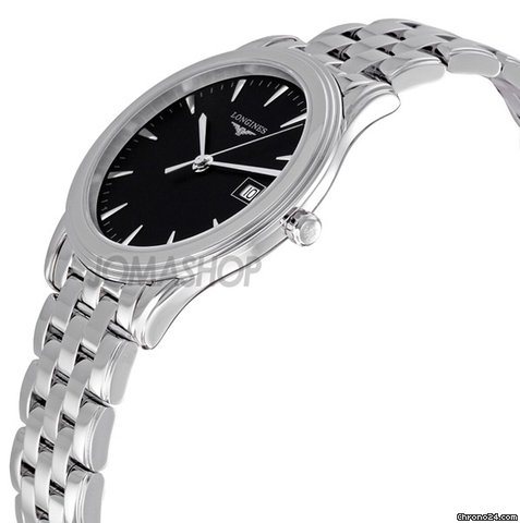 Longines Flagship Black Dial Stainless Steel Mens Watch L47164526 WATCHES 2