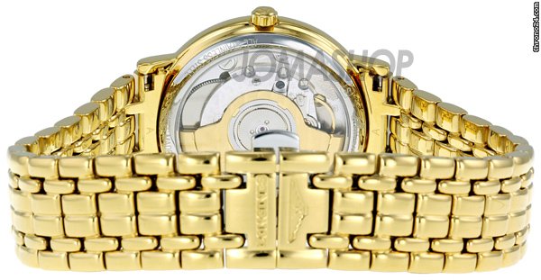 replica Longines White Dial Automatic Gold PVD Stainless Steel Bracelet Mens Watch L48212188 WATCHES 1