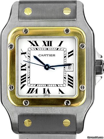 Cartier Santos acc-oro WATCHES 2