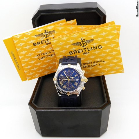 replica Breitling Crosswind Stahl / Gold mit Box & Papieren aus 2004 WATCHES 1