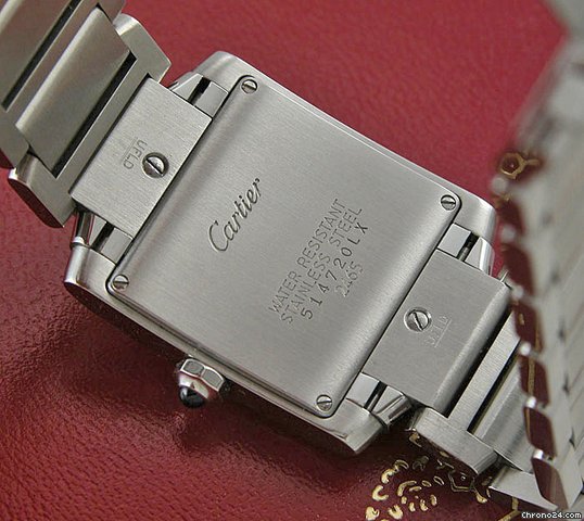 Cartier STAINLESS STEEL MID SIZE TANK FRANCAISE WATCHES 2
