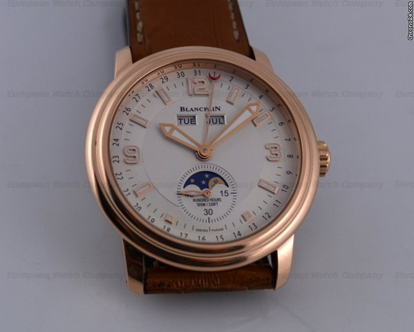 Blancpain Leman Triple Date Complete Calendar 18K Rose Gold 40MM WATCHES 2