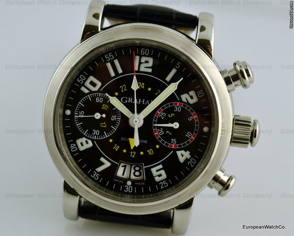 Graham Silverstone Flyback Chrongraph GMT SS/Strap WATCHES 2