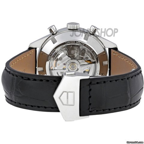 replica TAG Heuer Carrera Automatic Chronograph Black Alligator Leather Mens Watch CAS2110.FC6266 WATCHES 1