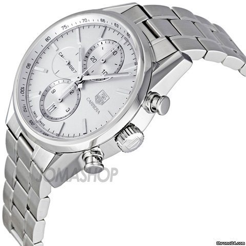 TAG Heuer Carrera Automatic Chronograph Silver Dial Stainless Steel Mens Watch CAR2111.BA0720 WATCHES 2